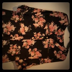 Rue 21 sheer blouse flower print